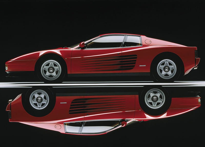 Ferrari testarossa, red, carros, italia, ferrari, power, HD wallpaper