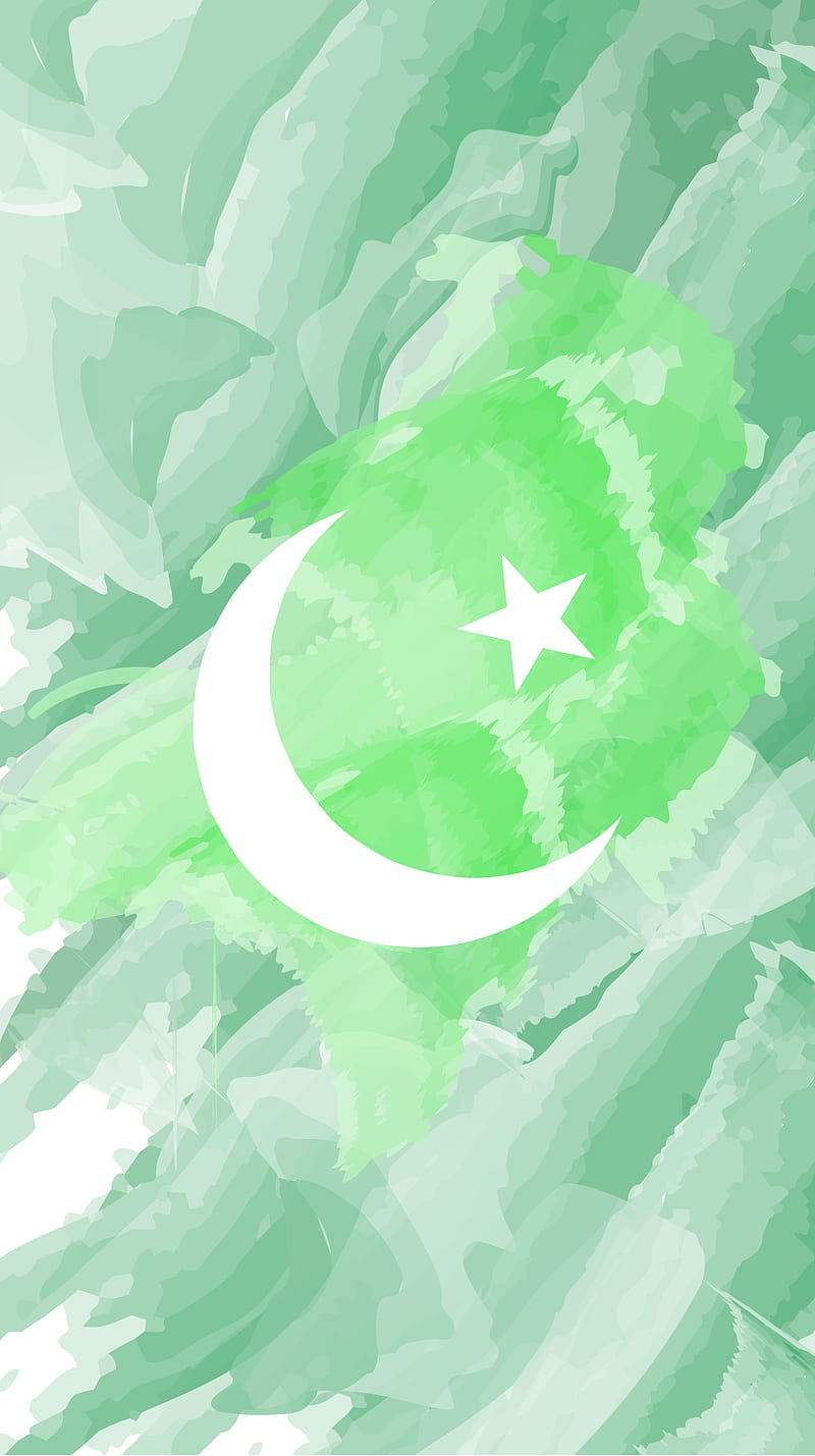 Pakistan Flag, abstract, asia, bonito, creative, pak, pk, HD phone wallpaper