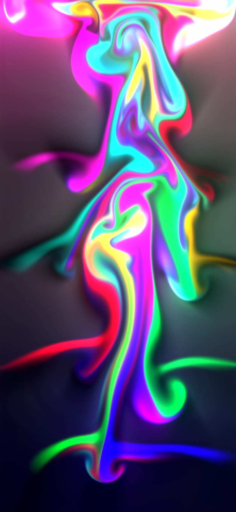Up in Smoke , abstract, art, colorful, cool, neon, rainbow, HD phone wallpaper