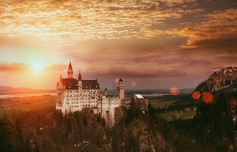 Neuschwanstein Castle , neuschwanstein-castle, world, nature, beautiful-places, HD wallpaper