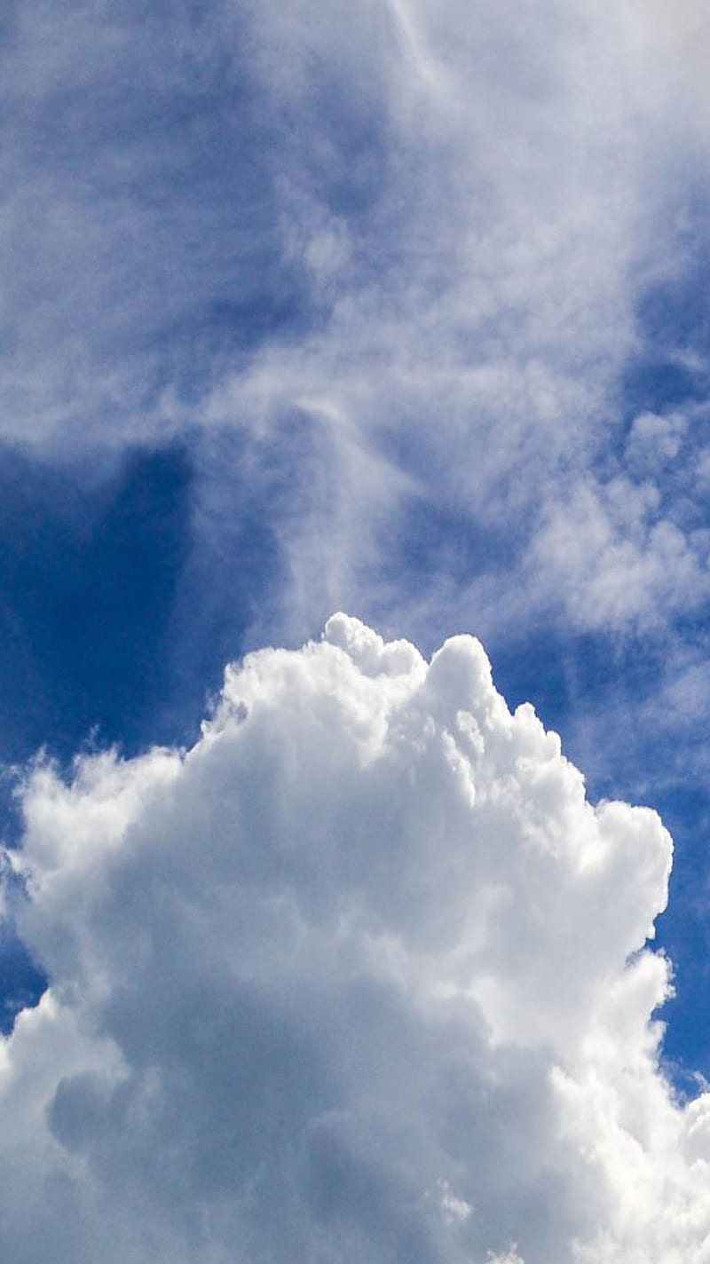 Cielo nublado, clouds, HD phone wallpaper