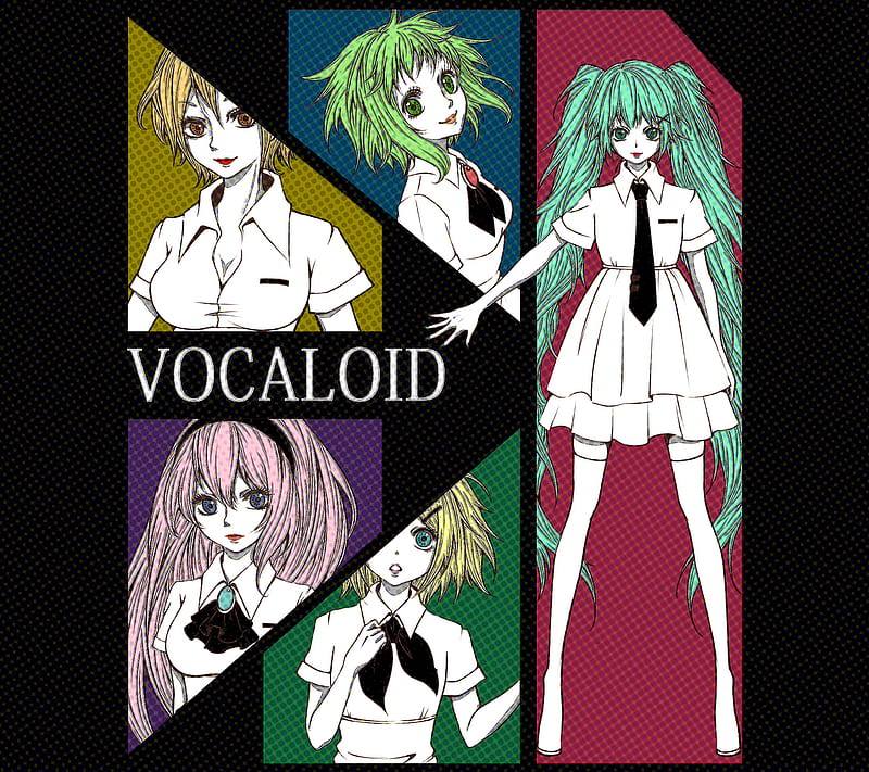 Vocaloid, anime, girl, len, luka, meiko, miku, rin, HD wallpaper