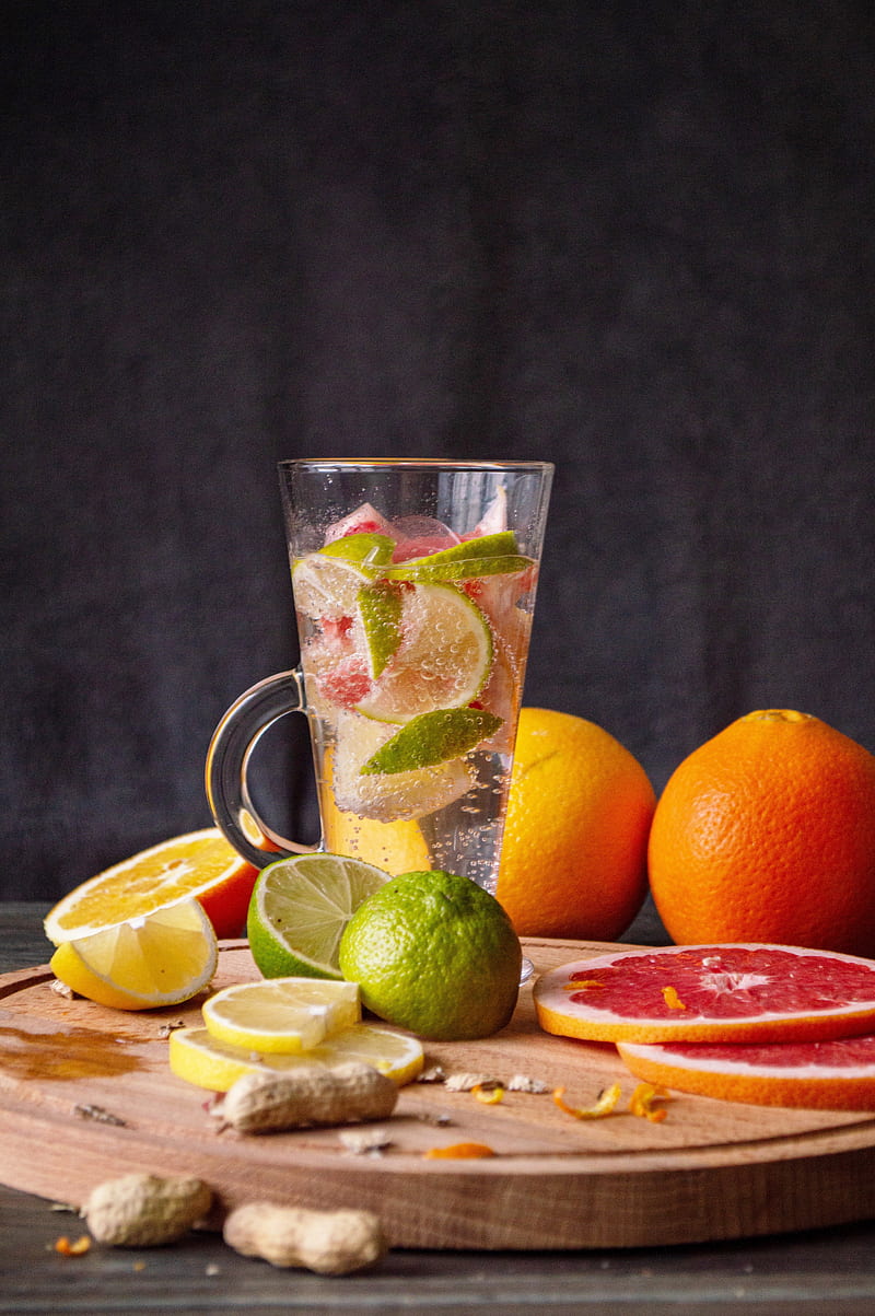 lemonade, mug, fruit, citrus, HD phone wallpaper