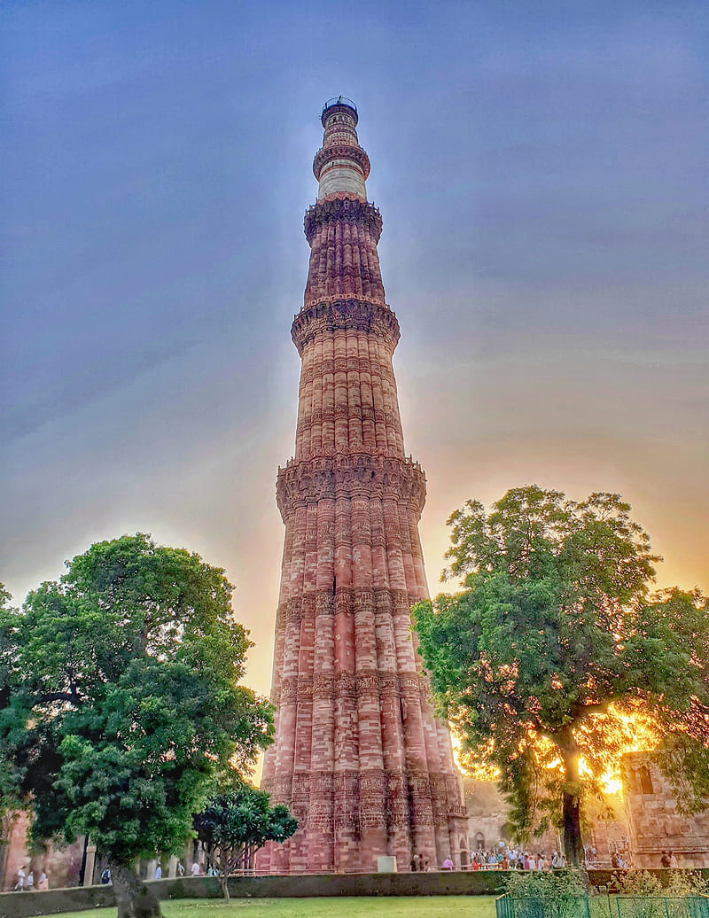 Qutub Minar, 2018, delhi, india, HD phone wallpaper