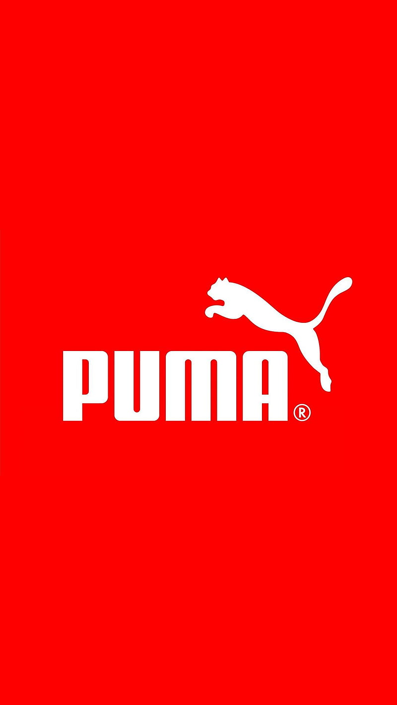 Puma Red, awesomestic, logo, HD phone wallpaper