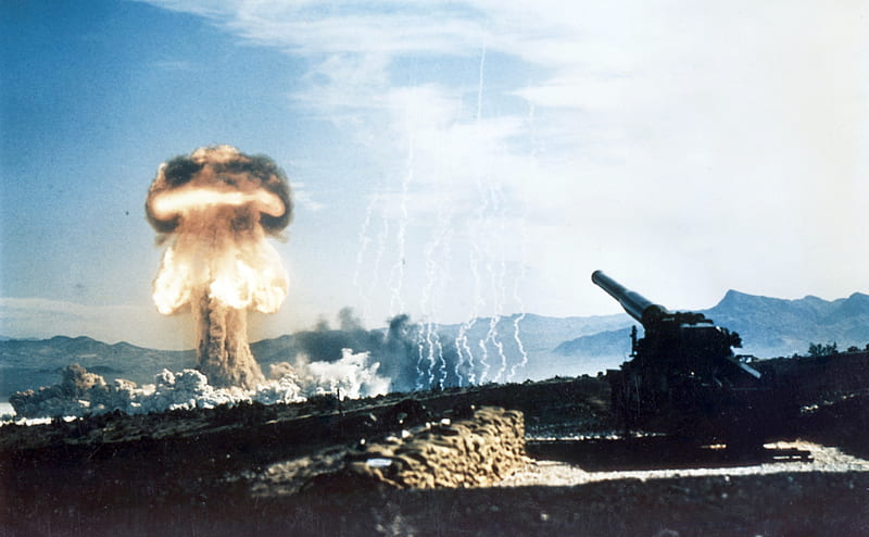 Nuclear Bomb, nuke, nuclear, explosion, bomb, militaty, HD wallpaper