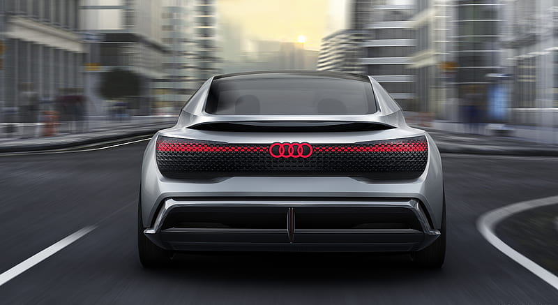 2017 Audi Aicon Concept (Color: Augmented White) - Rear , car, HD wallpaper