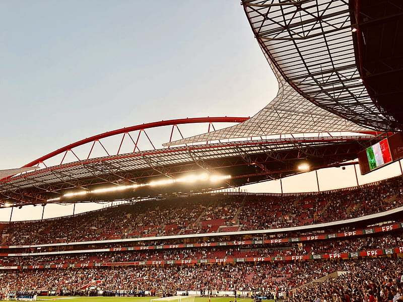 stadium, lisbon, portugal, crowd, sky, Sports, HD wallpaper