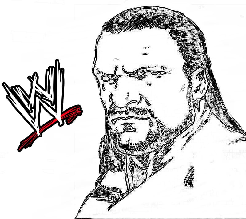WWE HHH DRAWING, fgee, yyyd, HD wallpaper