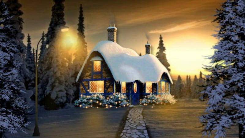 ~*~ Winter Wonderland ~*~, winter landscape, christmas landscape, Winter Wonderland, winter holidays, HD wallpaper