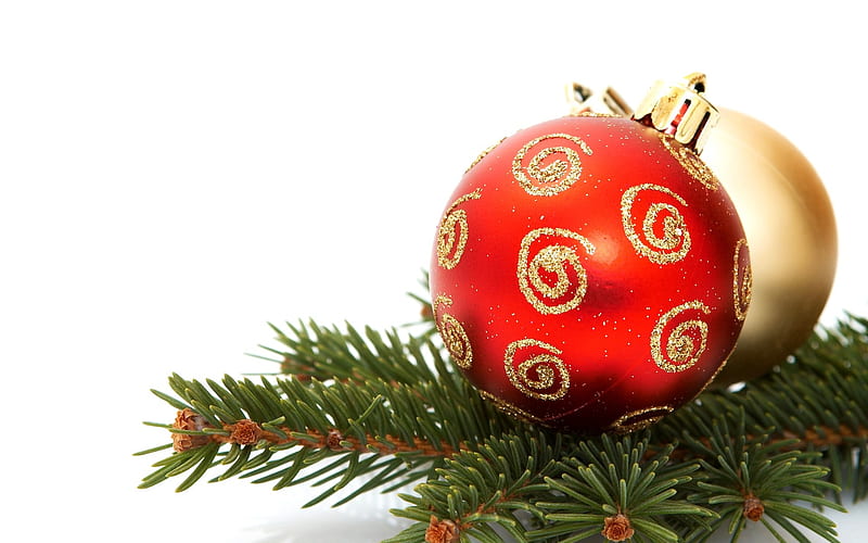 Merry Christmas - Christmas tree decoration ball ornaments 02, HD wallpaper