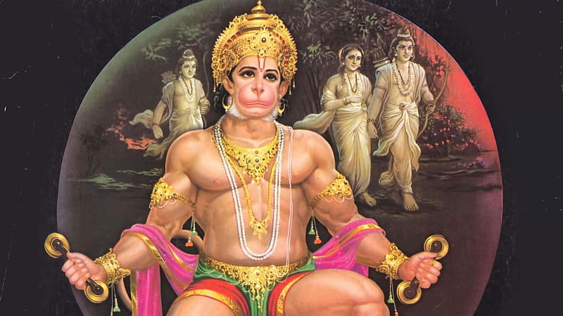 cuello grabadora Espíritu Hanuman con rama y sita hanuman, Fondo de pantalla HD | Peakpx