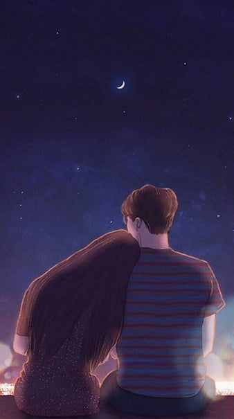 Random, boy, classic, cool, he, love, night, sky, stars, story, withyou, HD  phone wallpaper