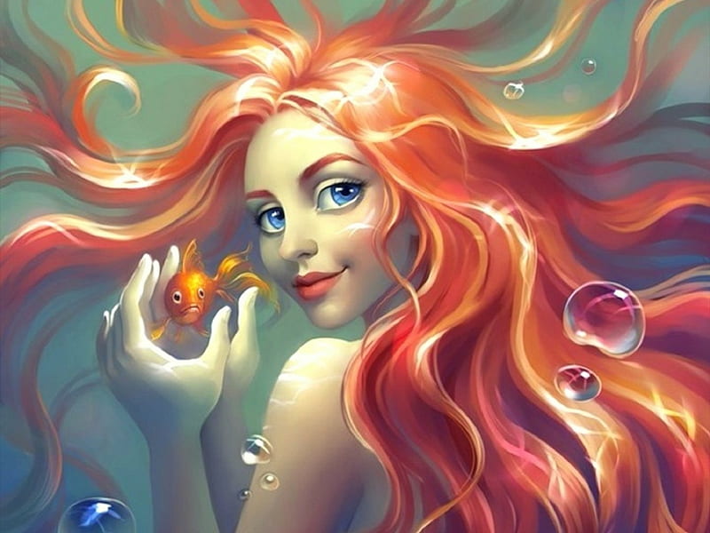 ~Redhead Mermaid~, fan art, redhead, fish, weird things people wear ...