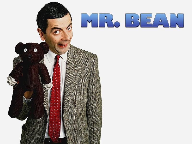 Mind the Baby, Mr. Bean, Mr Bean with Teddy, HD wallpaper