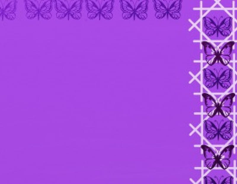 purple butterfly trellis, purple, butterfly, trellis, HD wallpaper