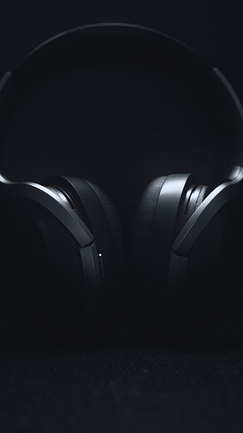 Black Headphones, gray, minimalism, audio, music, HD phone wallpaper |  Peakpx