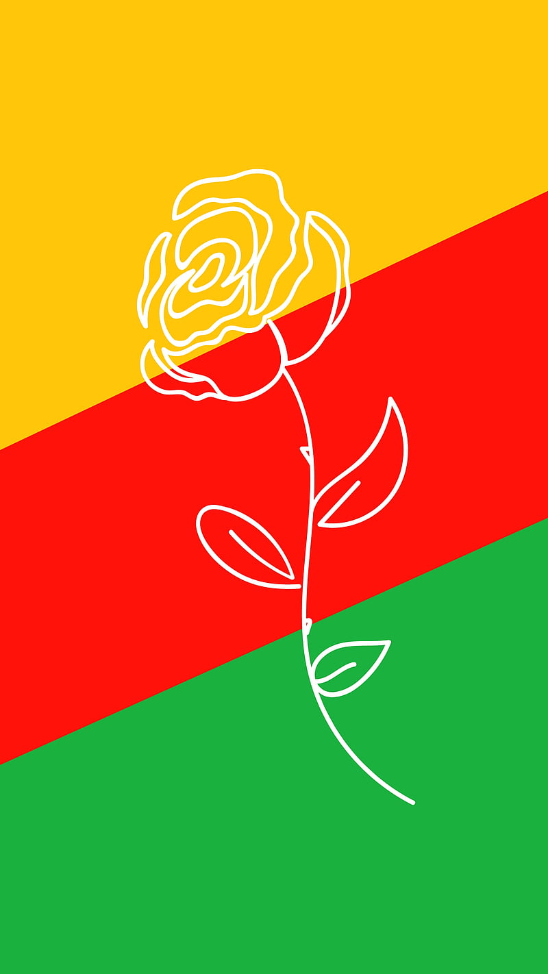Kurdish rose, gold, ypg, comics, design, kurdistan, HD phone wallpaper