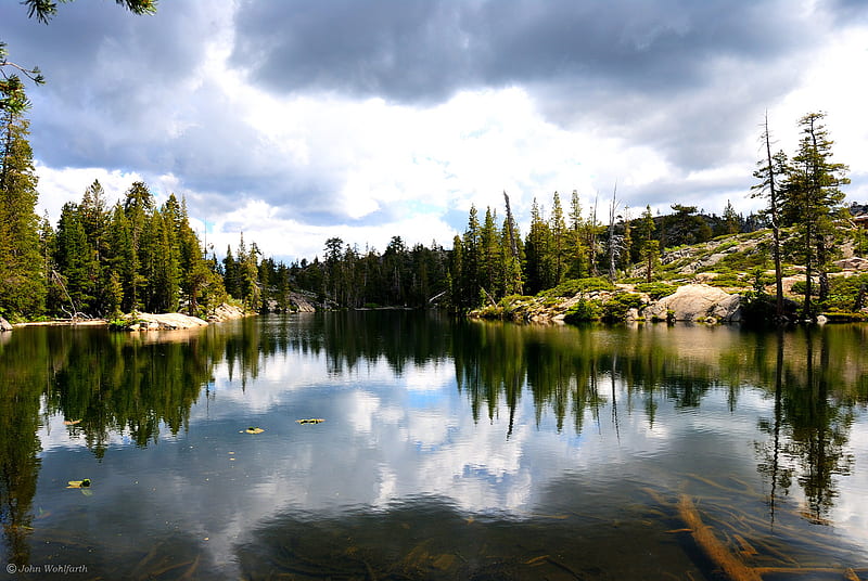 Cloudy, day, nature, bonito, lake, HD wallpaper | Peakpx