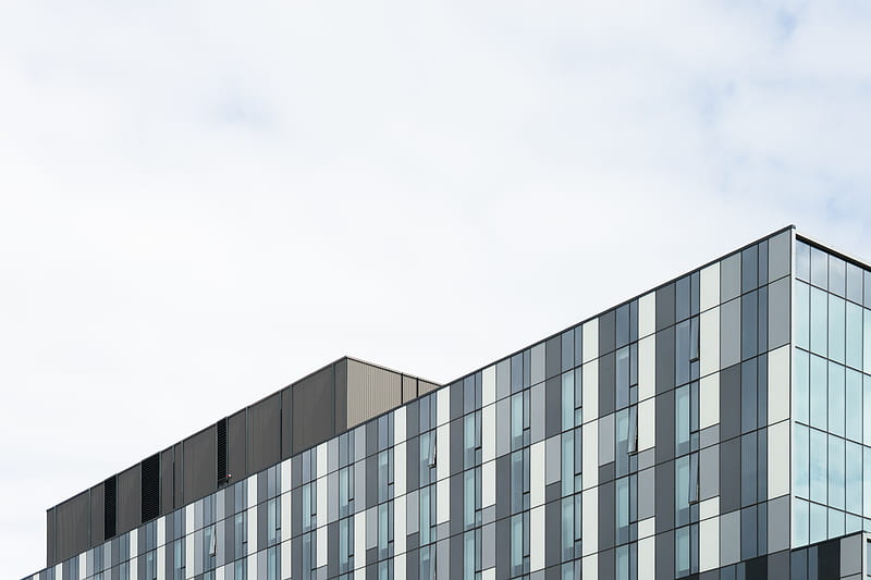 gray building, HD wallpaper gray building, HD wallpaper