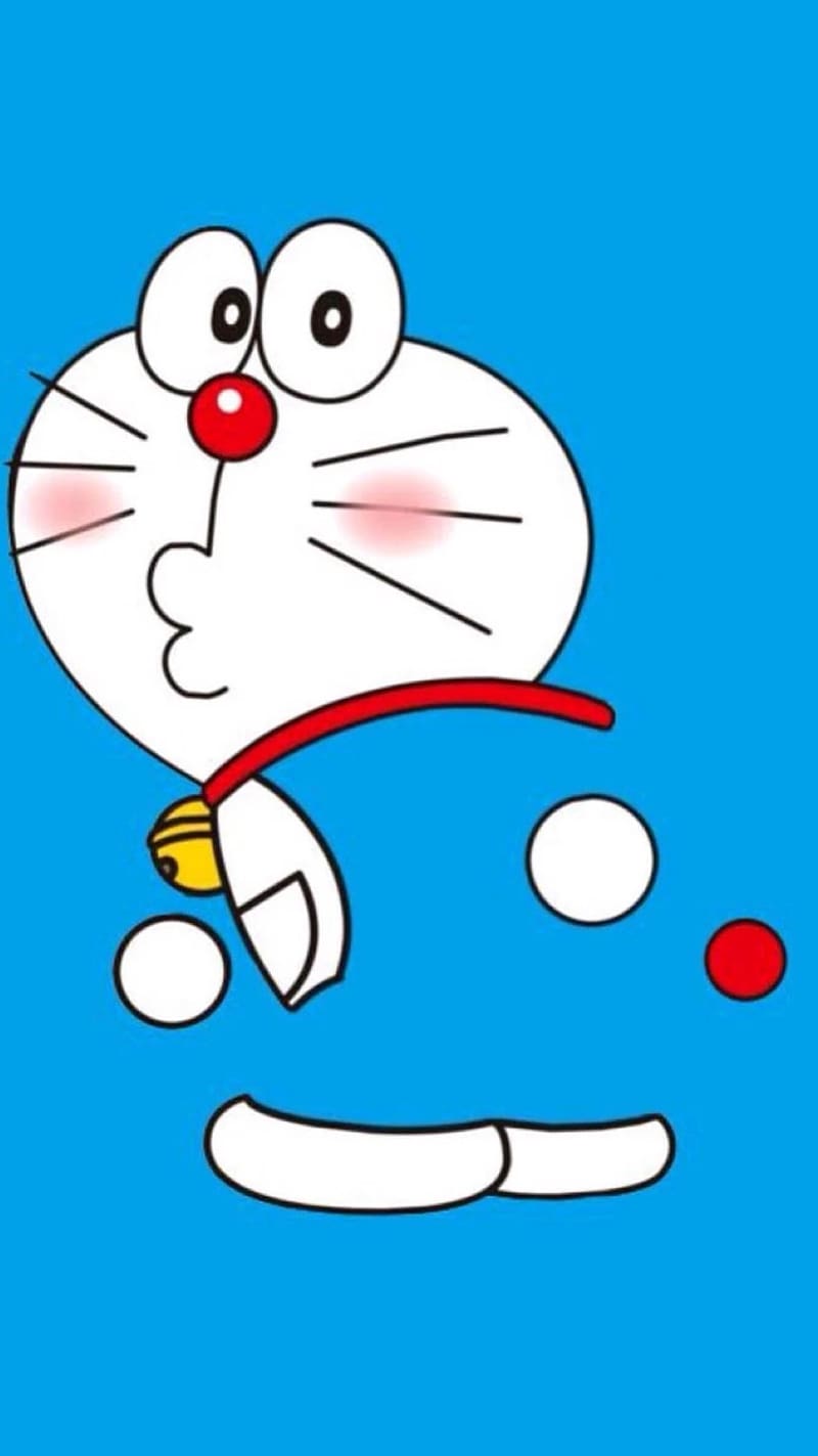 Doraemon , Cute Face, blue, cartoon, animated, HD phone wallpaper