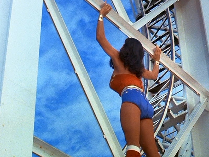 Holding Up The Roller Coaster, Wonder Woman, Lynda Carter, WW, roller coaster, HD wallpaper