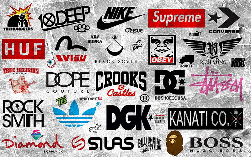 Clothing Brand Logos, brand, Kanati Clothing Co, SUR, Supreme, Diamond