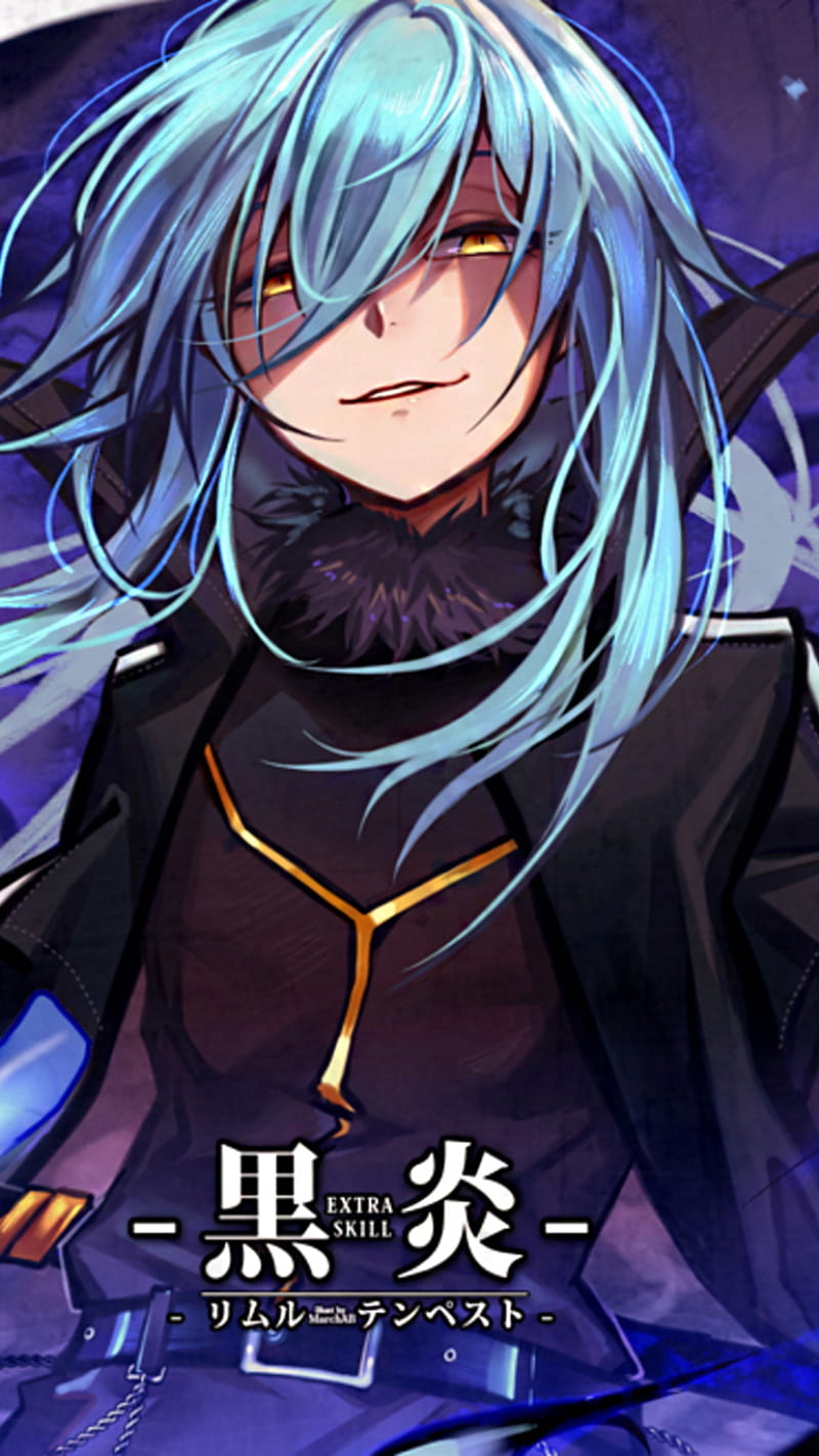 Rimuru Tempest, King demon, blue hair, slime, HD phone wallpaper