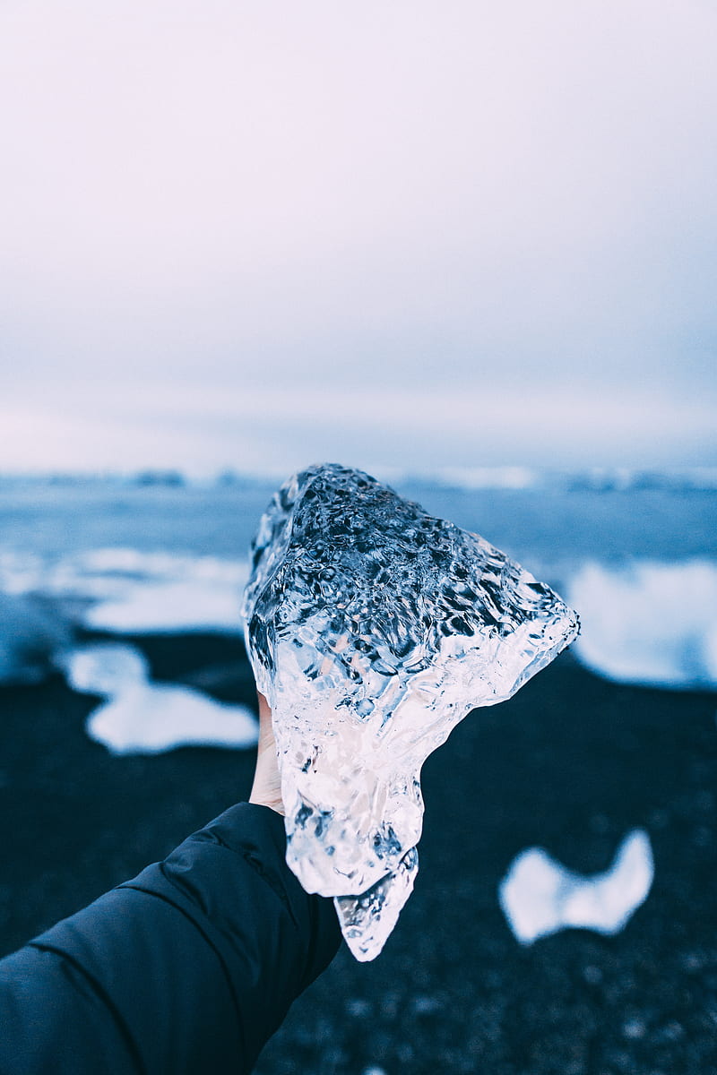 ice, hand, floe, frozen, embossed, HD phone wallpaper