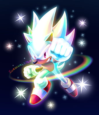 Download Hyper Sonic and Friends in High-Speed Adventure Wallpaper