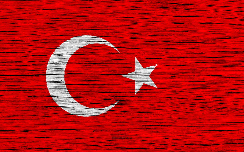 Flag of Turkey Asia, wooden texture, turk bayragi, national symbols, Turkey flag, art, Turkey, HD wallpaper