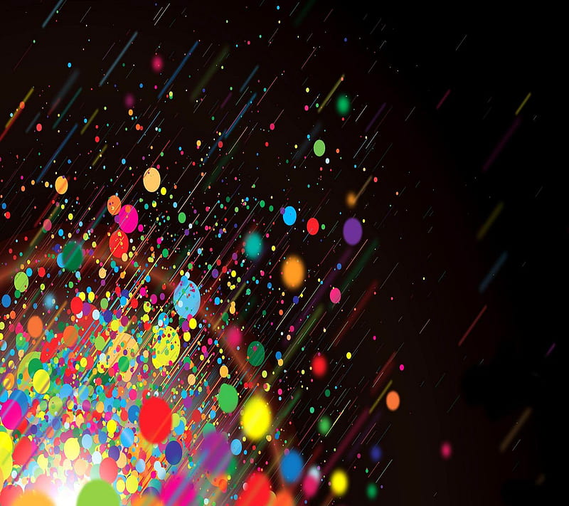 Rainbow Confetti Sprinkles Wallpaper Mural | Hovia UK