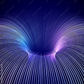 3D abstract background: model of blue thermonuclear fusion. High energy  elementary particles flow through a tokamak. Magnetic field, HD phone  wallpaper | Peakpx