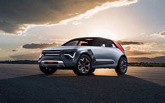 Kia HabaNiro Concept, 2019, new crossover, exterior, front view, korean cars, Kia, HD wallpaper