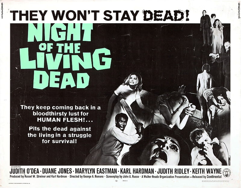 night of the living dead, dead, night, living, zombie, HD wallpaper