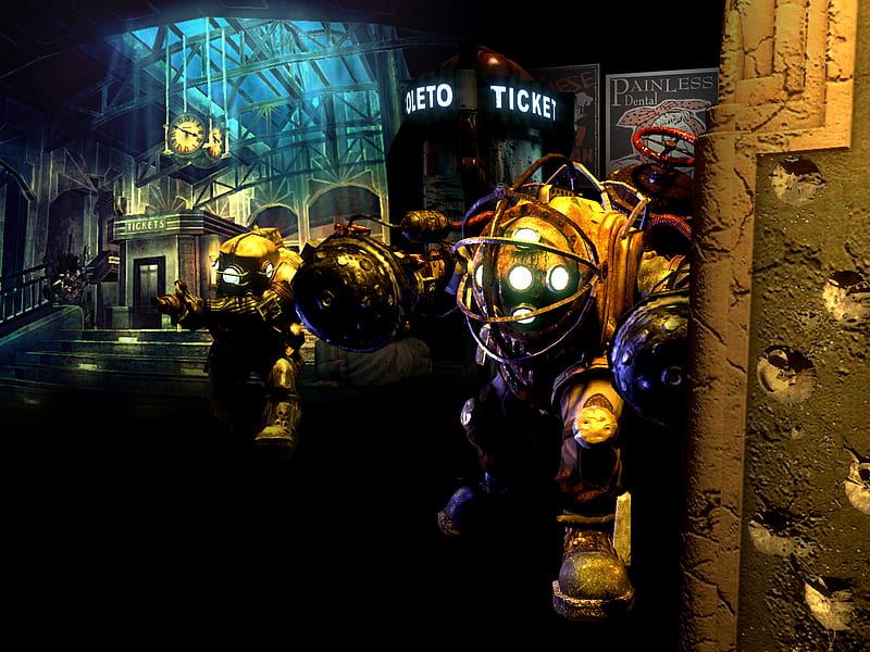 Joined forces, daddy, bioshock, big, two, HD wallpaper | Peakpx