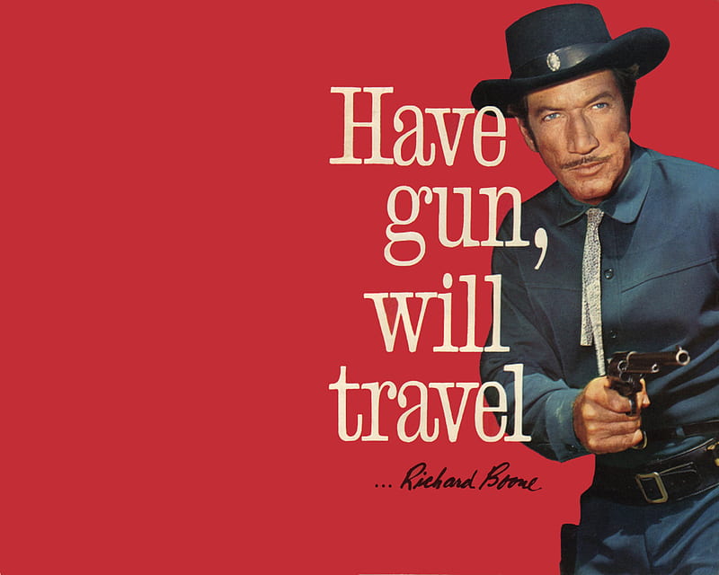 Have Gun Will Travel, retro, cheesy, magazine, cowboy, vintage, western, HD wallpaper