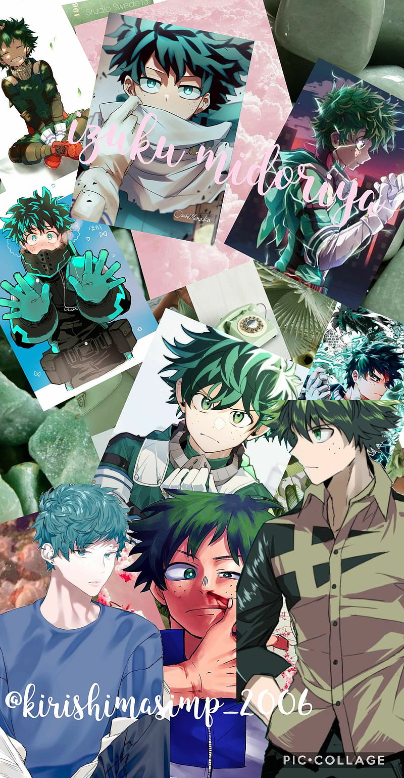 Izuku midoriya, pink, green, deku, mha, bnha, class 1a, cute, anime, HD ...