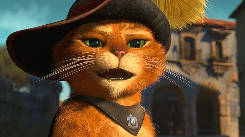 Puss In Boots, Cat, Movie, HD wallpaper
