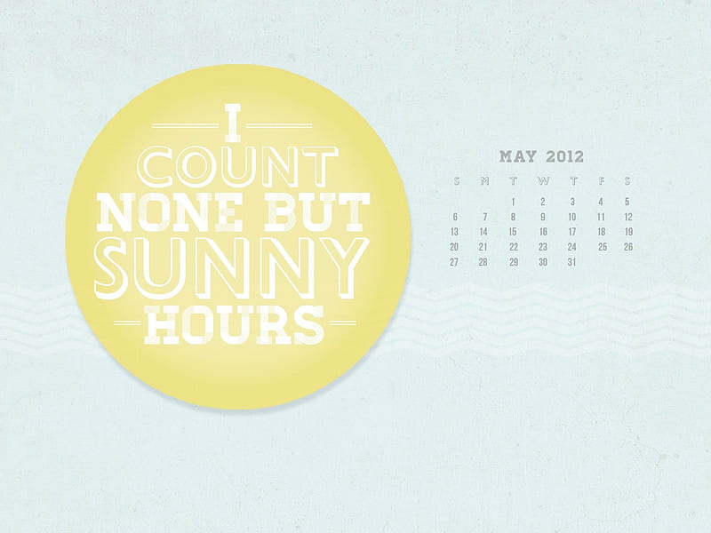 sunny hours-May 2012 calendar, HD wallpaper