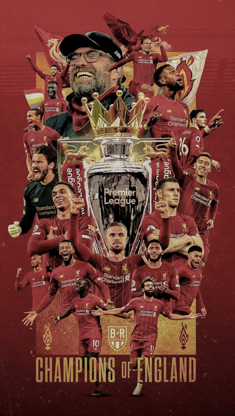 Liverpool Champions, champions, klopp, lfc, liverpool, liverpoolfc, mane, pl, premier league, salah, van dijk, HD phone wallpaper