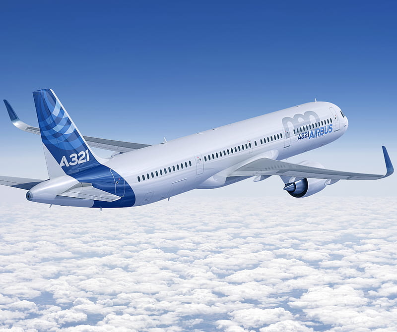 Airbus A321 NEO, aviation, nek, HD wallpaper