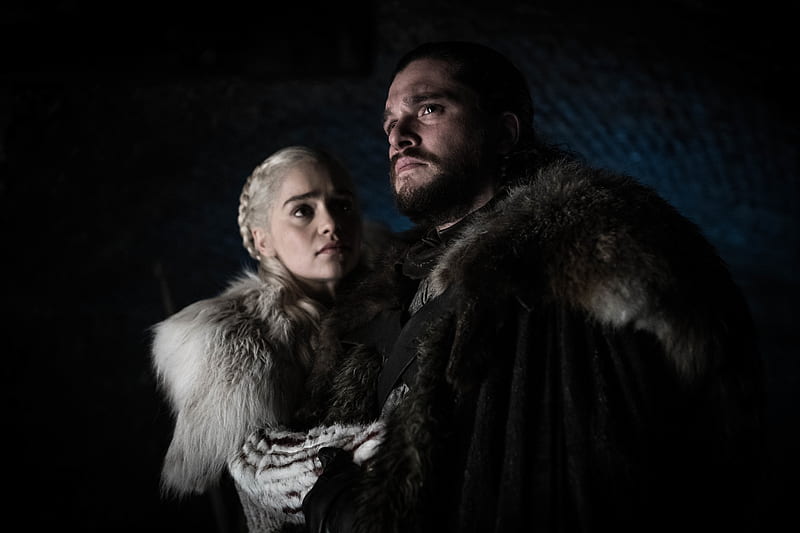 Game Of Thrones Season 8 Jon Snow and Daenerys Targaryen, HD wallpaper