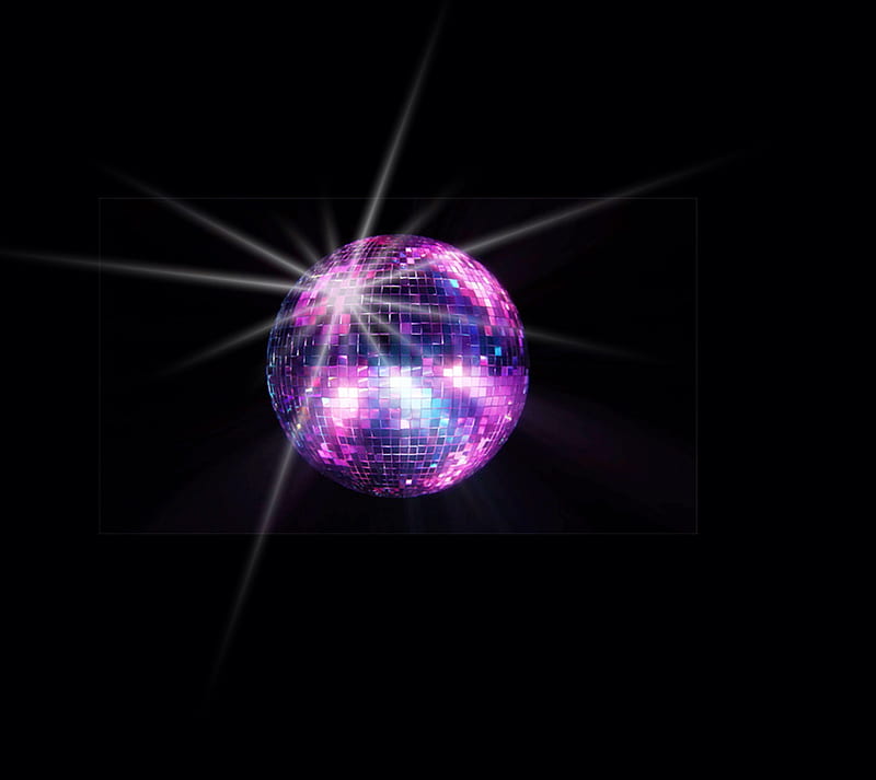 Disco ball, disco, purple, sparkle, HD wallpaper