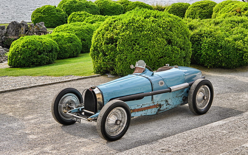 1934, Bugatti Type 59, , front view, exterior, retro cars, vintage cars, Bugatti, HD wallpaper