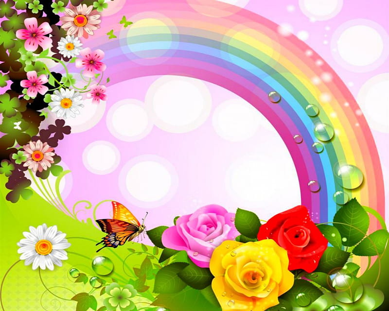 HD rainbow flower wallpapers | Peakpx