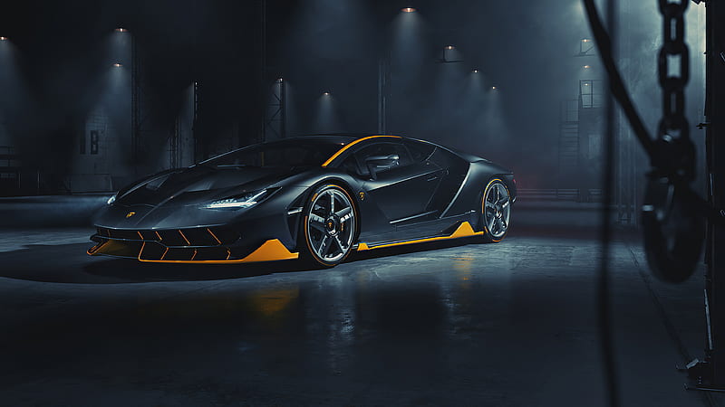 Lamborghini, Lamborghini Centenario, Black Car, Car, Sport Car, Supercar, HD wallpaper