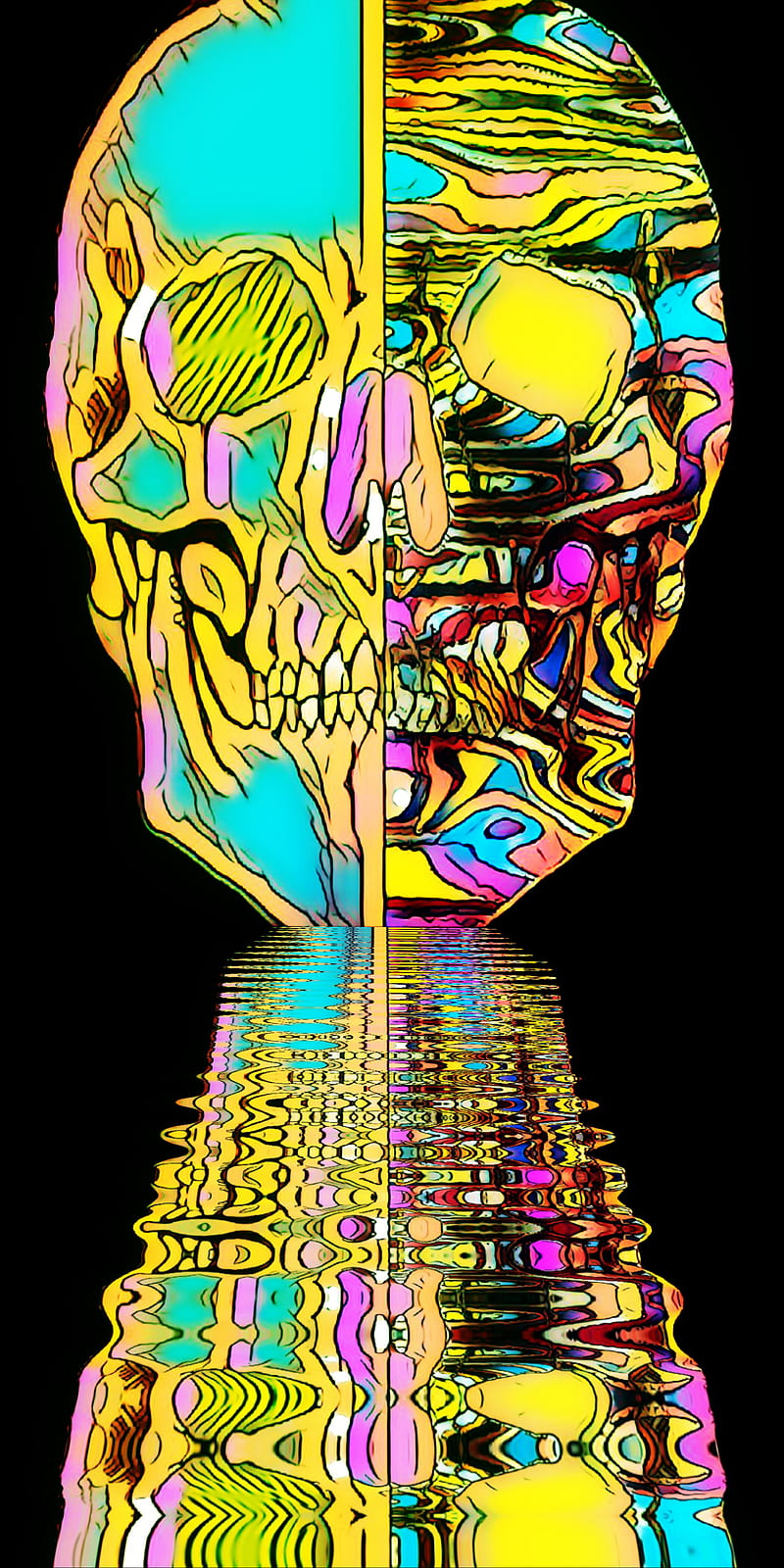 Psychedelic 62, art, colorful, desenho, pattern, psicodelia, skull, HD  phone wallpaper | Peakpx