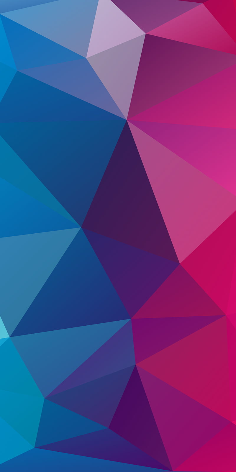 Polygonal, abstract, background, blue, geometric, pattern, pink, polygon, vector, HD phone wallpaper