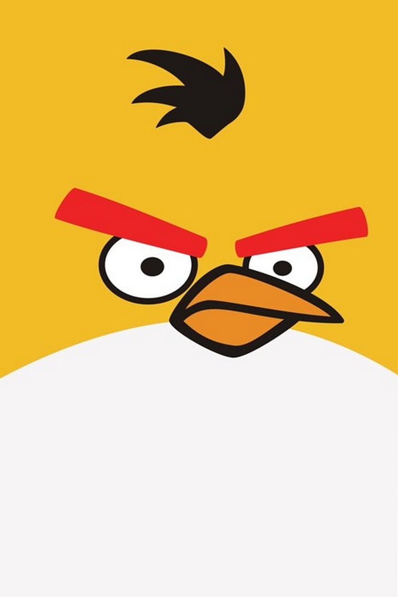 Yellow Bird, angry, angry birds, birds, yellow, HD phone wallpaper